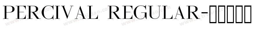 Percival Regular字体转换